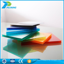 ISO quality guarantee polycarbonate two-wall garden greenhouse sheet